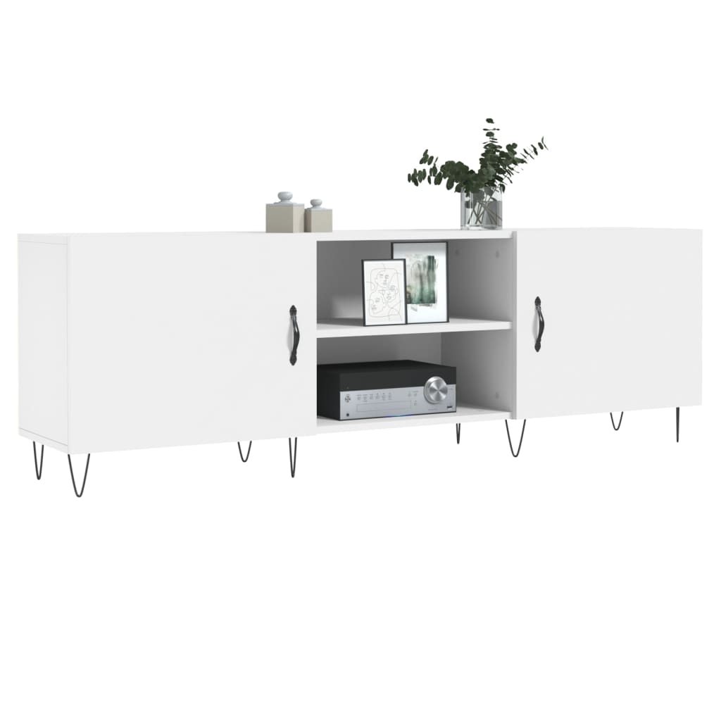 Mobile Porta TV-Mobile per TV-Credenza TV Bianco 150x30x50 cm in Legno Multistrato 690632
