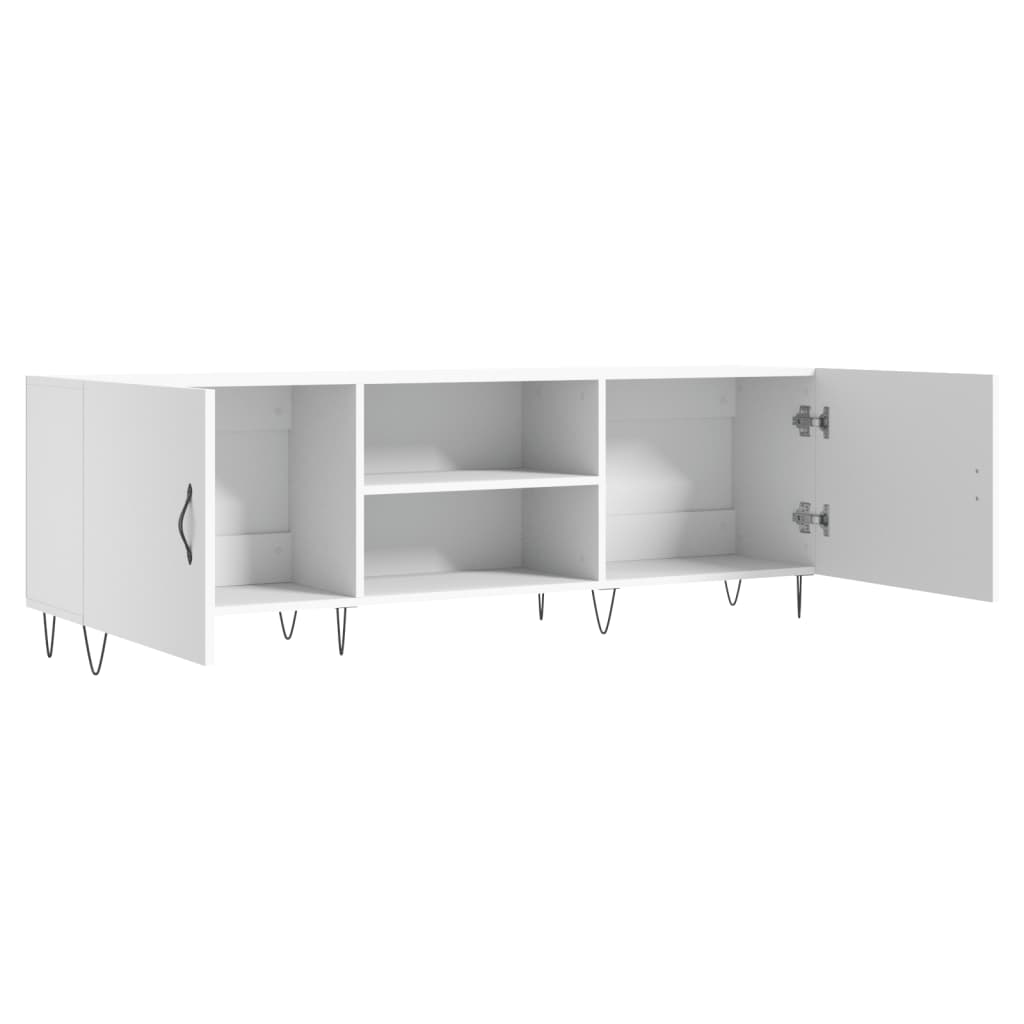 Mobile Porta TV-Mobile per TV-Credenza TV Bianco 150x30x50 cm in Legno Multistrato 690632