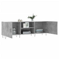 Mobile Porta TV Grigio Cemento 150x30x50cm in Legno Multistrato 829096