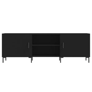 Mobile Porta TV Nero 150x30x50 cm in Legno Multistrato 829101