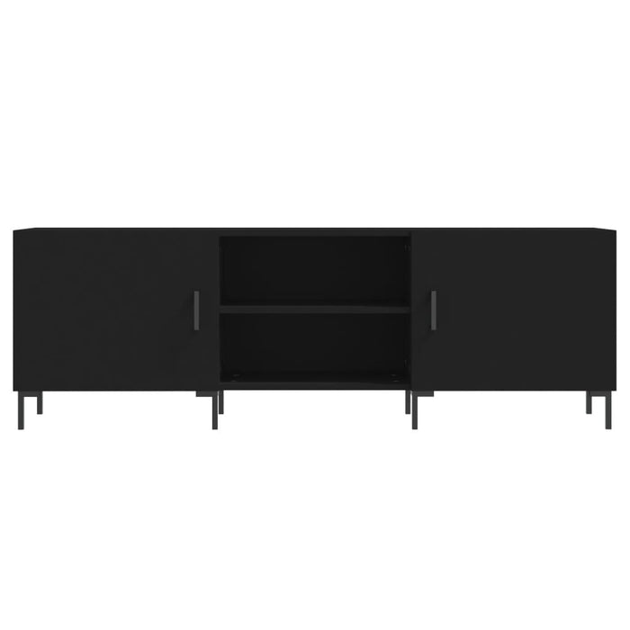 Mobile Porta TV Nero 150x30x50 cm in Legno Multistrato 829101
