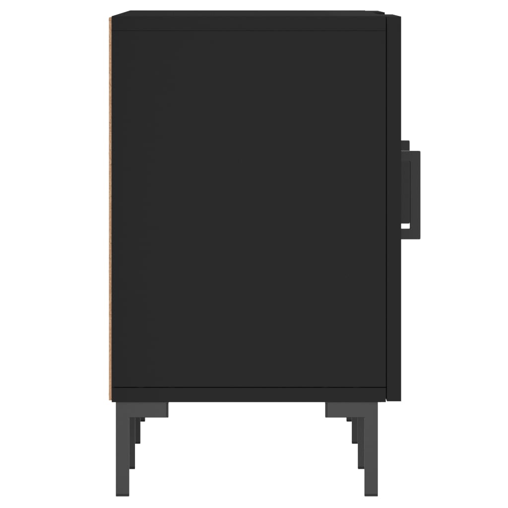 Mobile Porta TV Nero 150x30x50 cm in Legno Multistrato 829101