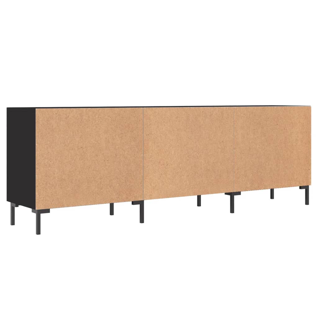 Mobile Porta TV Nero 150x30x50 cm in Legno Multistrato 829101
