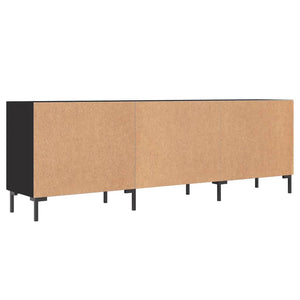 Mobile Porta TV Nero 150x30x50 cm in Legno Multistrato 829101