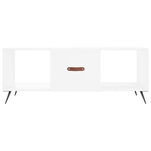 Tavolino da Salotto-Tavolino da soggiorno-Tavolo Bianco 102x50x40 cm in Legno Multistrato 447791
