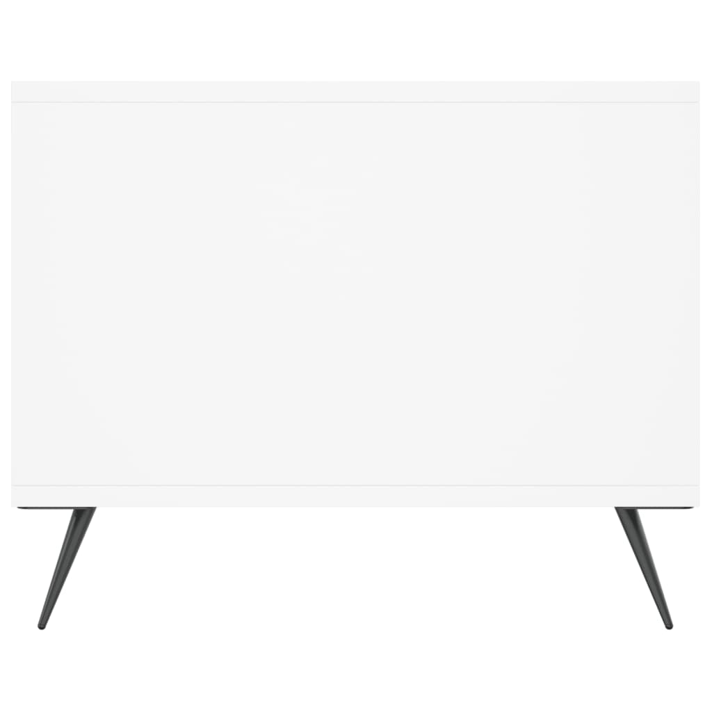 Tavolino da Salotto-Tavolino da soggiorno-Tavolo Bianco 102x50x40 cm in Legno Multistrato 447791