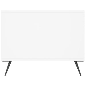 Tavolino da Salotto-Tavolino da soggiorno-Tavolo Bianco 102x50x40 cm in Legno Multistrato 447791