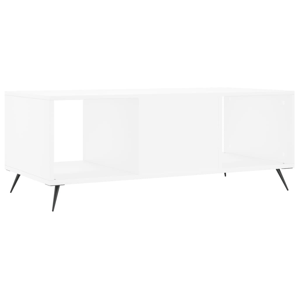 Tavolino da Salotto-Tavolino da soggiorno-Tavolo Bianco 102x50x40 cm in Legno Multistrato 447791