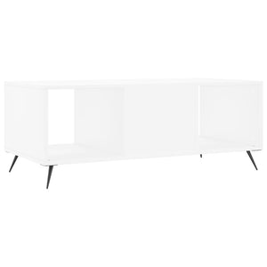 Tavolino da Salotto-Tavolino da soggiorno-Tavolo Bianco 102x50x40 cm in Legno Multistrato 447791