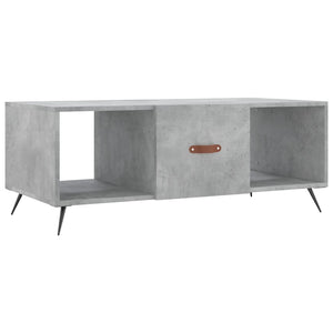 Tavolino Salotto Grigio Cemento 102x50x40 cm Legno Multistratocod mxl 80408