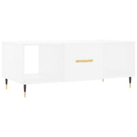 Tavolino da Salotto-Tavolino da soggiorno-Tavolo Bianco 102x50x40 cm in Legno Multistrato 882605