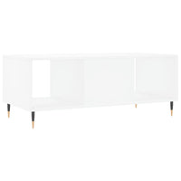 Tavolino da Salotto-Tavolino da soggiorno-Tavolo Bianco 102x50x40 cm in Legno Multistrato 882605