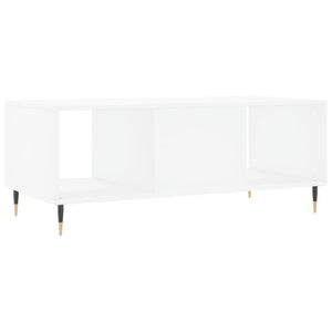 Tavolino da Salotto-Tavolino da soggiorno-Tavolo Bianco 102x50x40 cm in Legno Multistrato 882605