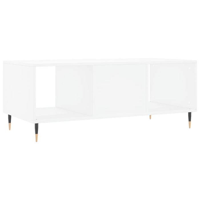 Tavolino da Salotto-Tavolino da soggiorno-Tavolo Bianco 102x50x40 cm in Legno Multistrato 882605