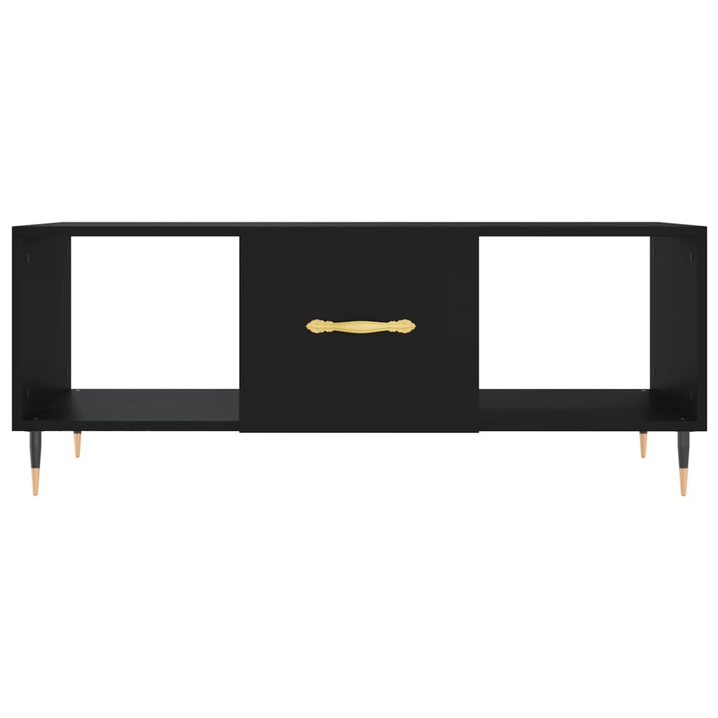 Tavolino da Salotto Nero 102x50x40 cm in Legno Multistrato 829277
