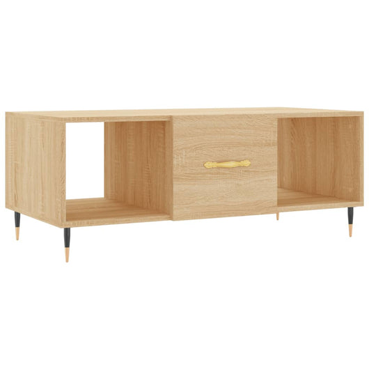 Tavolino da Salotto Rovere Sonoma 102x50x40cm Legno Multistrato 829279