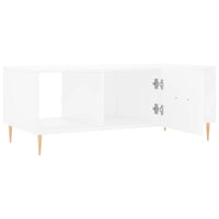Tavolino da Salotto Bianco 102x50x40 cm in Legno Multistrato 829284