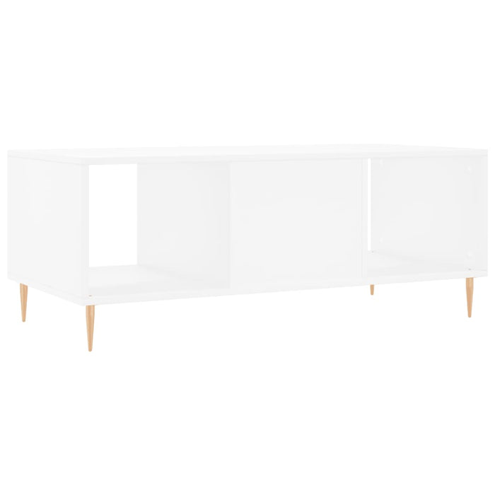 Tavolino da Salotto Bianco 102x50x40 cm in Legno Multistrato 829284
