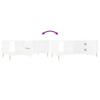 Tavolino da Salotto Bianco 102x50x40 cm in Legno Multistrato 829284