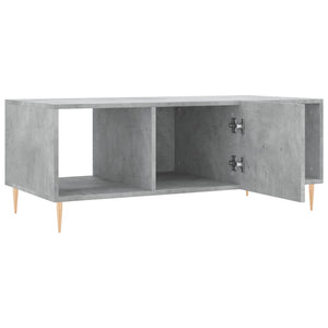 Tavolino Salotto-Tavolino da soggiorno-Tavolo Grigio Cemento 102x50x40 cm Legno Multistrato 882814