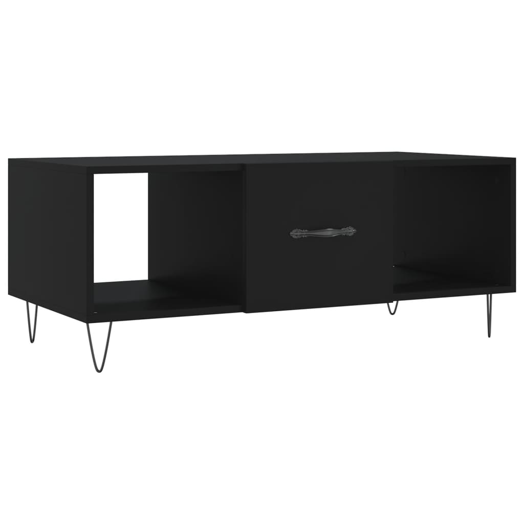 Tavolino da Salotto Nero 102x50x40 cm in Legno Multistratocod mxl 79143