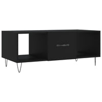 Tavolino da Salotto Nero 102x50x40 cm in Legno Multistratocod mxl 79143