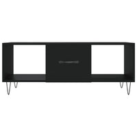 Tavolino da Salotto Nero 102x50x40 cm in Legno Multistrato 829293