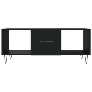 Tavolino da Salotto Nero 102x50x40 cm in Legno Multistrato 829293