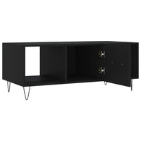 Tavolino da Salotto Nero 102x50x40 cm in Legno Multistrato 829293