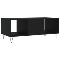 Tavolino da Salotto Nero 102x50x40 cm in Legno Multistrato 829293