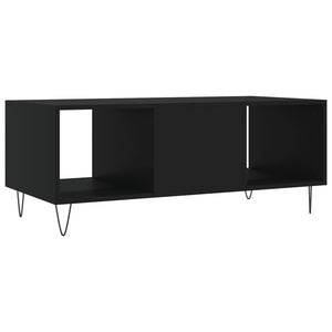 Tavolino da Salotto Nero 102x50x40 cm in Legno Multistrato 829293