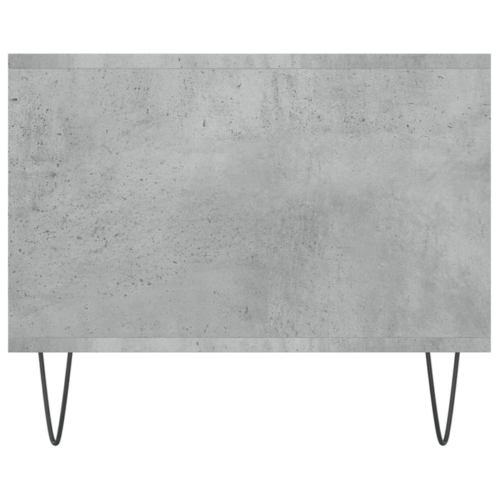 Tavolino Salotto Grigio Cemento 102x50x40 cm Legno Multistrato 829296