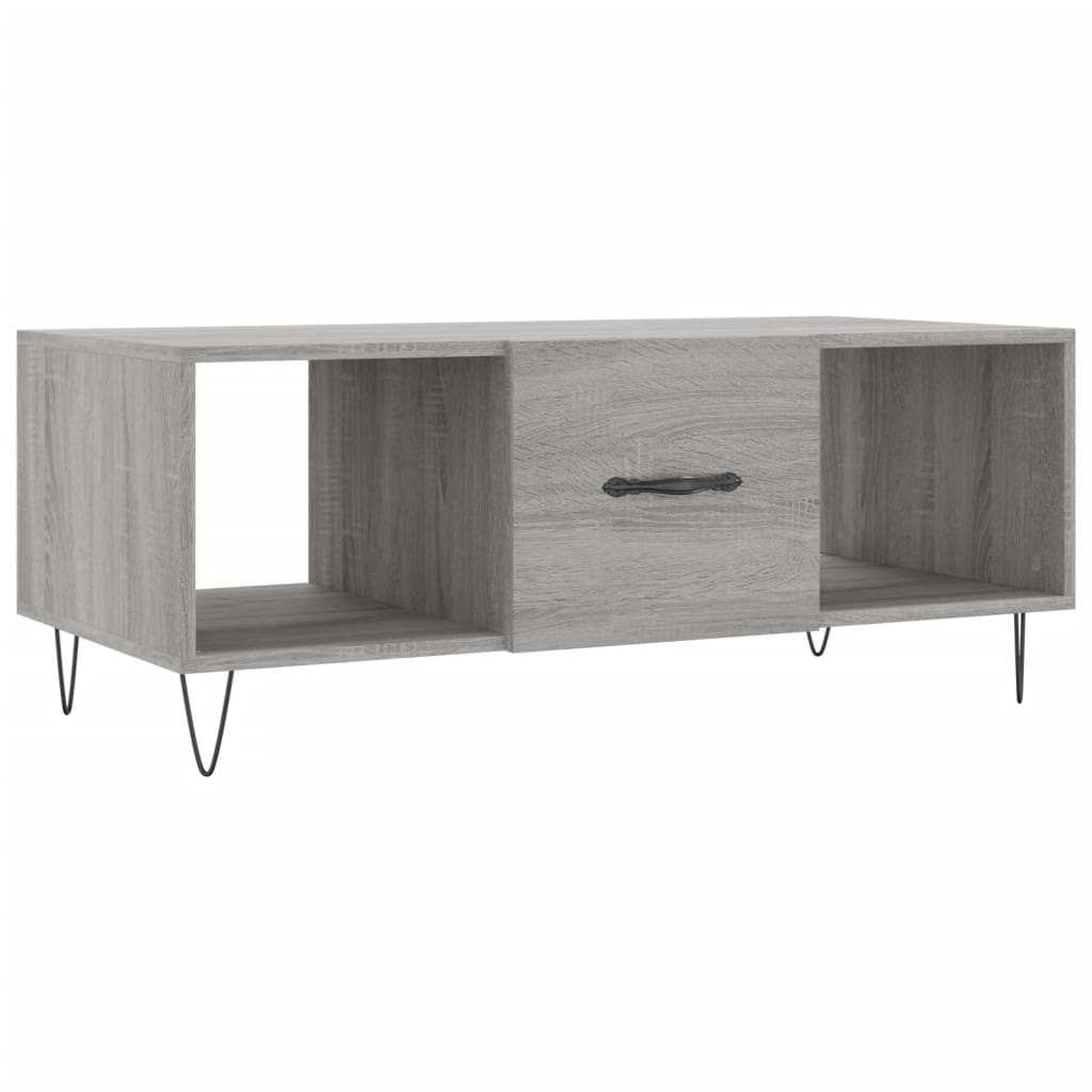 Tavolino da Salotto Grigio Sonoma 102x50x40cm Legno Multistratocod mxl 81198