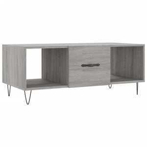 Tavolino da Salotto Grigio Sonoma 102x50x40cm Legno Multistratocod mxl 81198