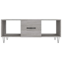 Tavolino da Salotto Grigio Sonoma 102x50x40cm Legno Multistrato 829298