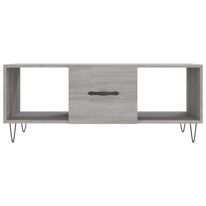 Tavolino da Salotto Grigio Sonoma 102x50x40cm Legno Multistrato 829298