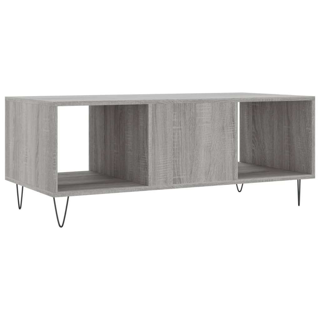 Tavolino da Salotto Grigio Sonoma 102x50x40cm Legno Multistrato 829298