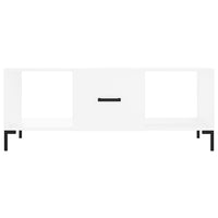 Tavolino da Salotto-Tavolino da soggiorno-Tavolo Bianco 102x50x40 cm in Legno Multistrato 842313