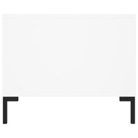 Tavolino da Salotto Bianco 102x50x40 cm in Legno Multistrato 829300