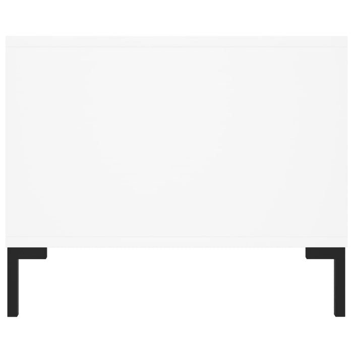 Tavolino da Salotto Bianco 102x50x40 cm in Legno Multistrato 829300