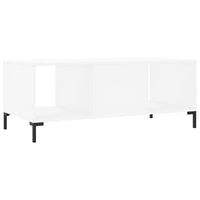 Tavolino da Salotto-Tavolino da soggiorno-Tavolo Bianco 102x50x40 cm in Legno Multistrato 842313