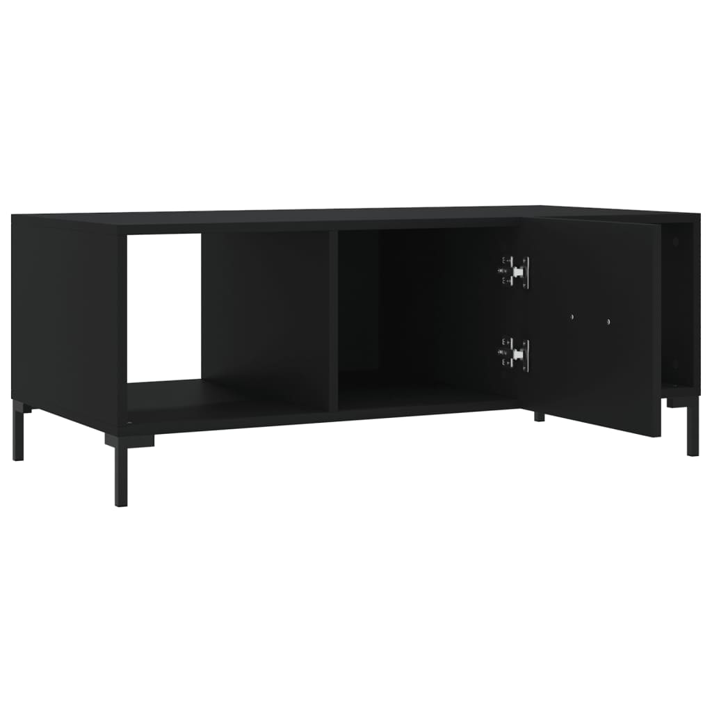 Tavolino da Salotto-Tavolino da soggiorno-Tavolo Nero 102x50x40 cm in Legno Multistrato 917589