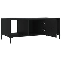 Tavolino da Salotto Nero 102x50x40 cm in Legno Multistrato 829301