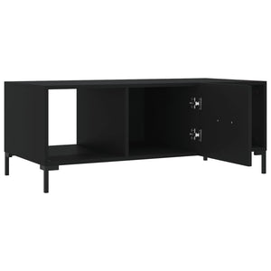 Tavolino da Salotto Nero 102x50x40 cm in Legno Multistrato 829301