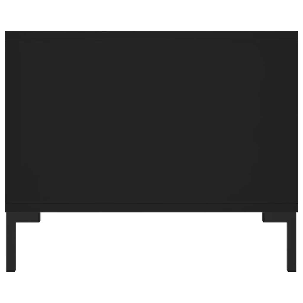 Tavolino da Salotto Nero 102x50x40 cm in Legno Multistrato 829301