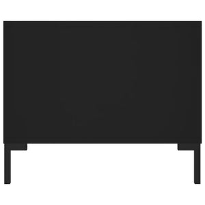 Tavolino da Salotto Nero 102x50x40 cm in Legno Multistrato 829301
