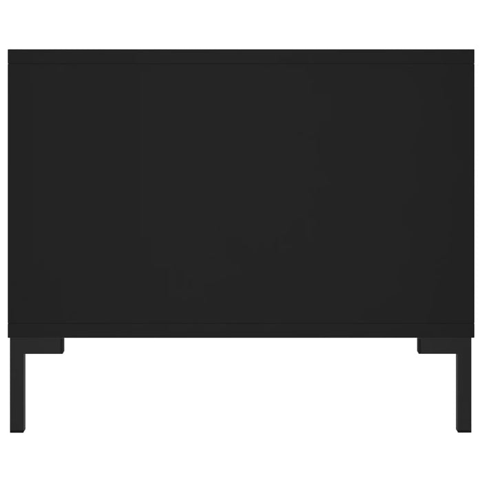 Tavolino da Salotto Nero 102x50x40 cm in Legno Multistrato 829301