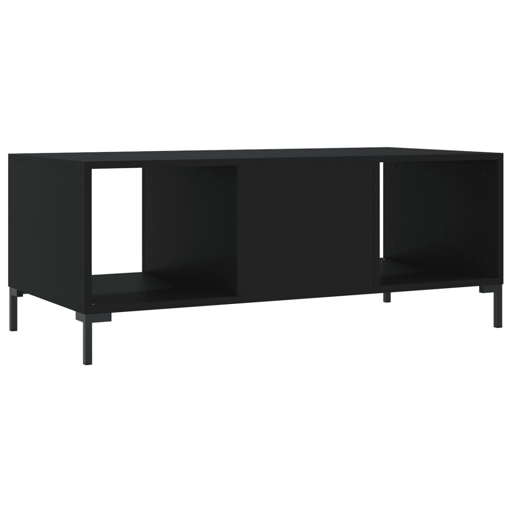 Tavolino da Salotto-Tavolino da soggiorno-Tavolo Nero 102x50x40 cm in Legno Multistrato 917589