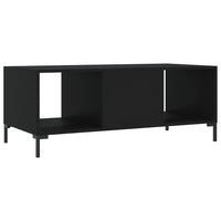 Tavolino da Salotto Nero 102x50x40 cm in Legno Multistrato 829301