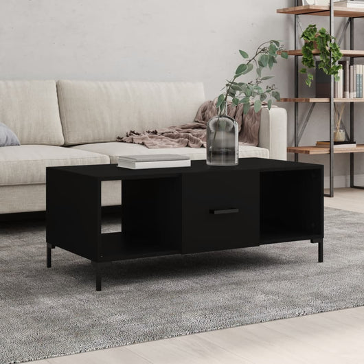 Tavolino da Salotto Nero 102x50x40 cm in Legno Multistratocod mxl 103065